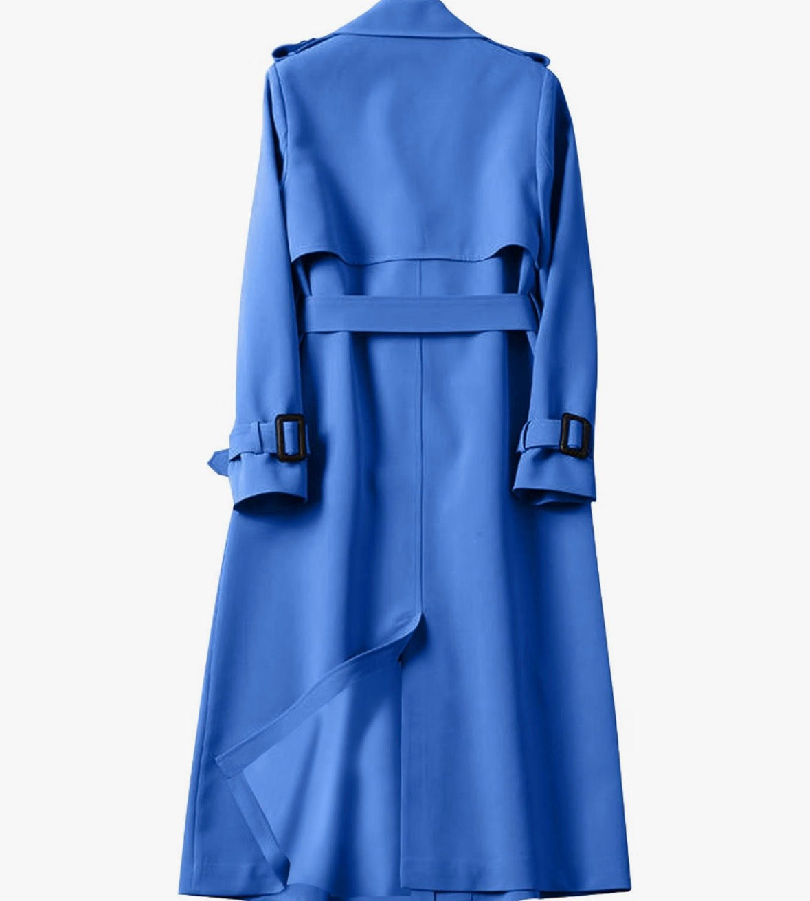 Trench Coat Women Long Double Breasted Jackets Classic Elegant Windproof Lapel Overcoat with Belt Fall Winter Outwear