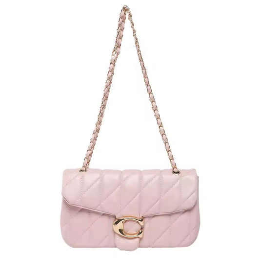 Quilted Crossbody Bags for Women - Small Leather Cross Body Shoulder Handbags Satchel Designer Evening Chain Purse