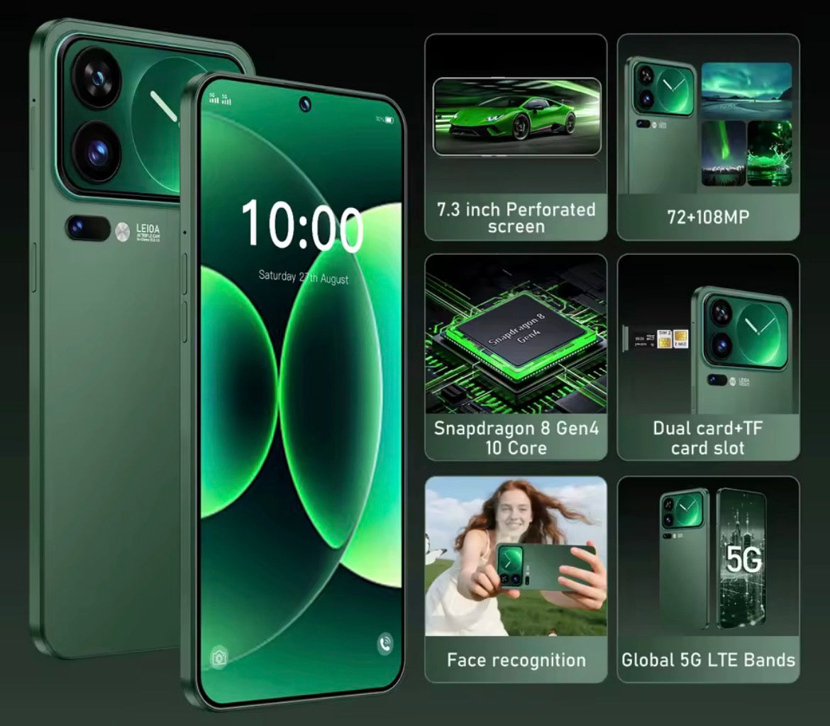 Hot 2026 High Quality M17 Pro Max New Original Intelligent 4G 5G Dual Card Dual Standby System Global Version 7800mAh Battery