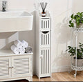 small-space storage cabinets, suitable for narrow bathroom storage corner floor-standing toilet cabinets