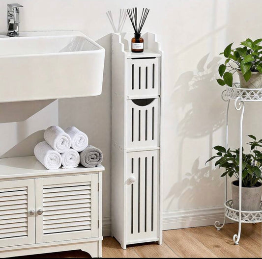 small-space storage cabinets, suitable for narrow bathroom storage corner floor-standing toilet cabinets