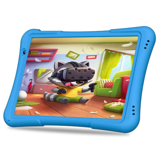 7 Inch Kids Tablet, Security Eye Screen, Wifi, 1GB RAM 16GB ROM, Dual Camera, Educational Games, Parental Control APP, Android Tablet, Tablet with Drop-Proof Silicone Cover, Tablet, Pad Blue- Pink