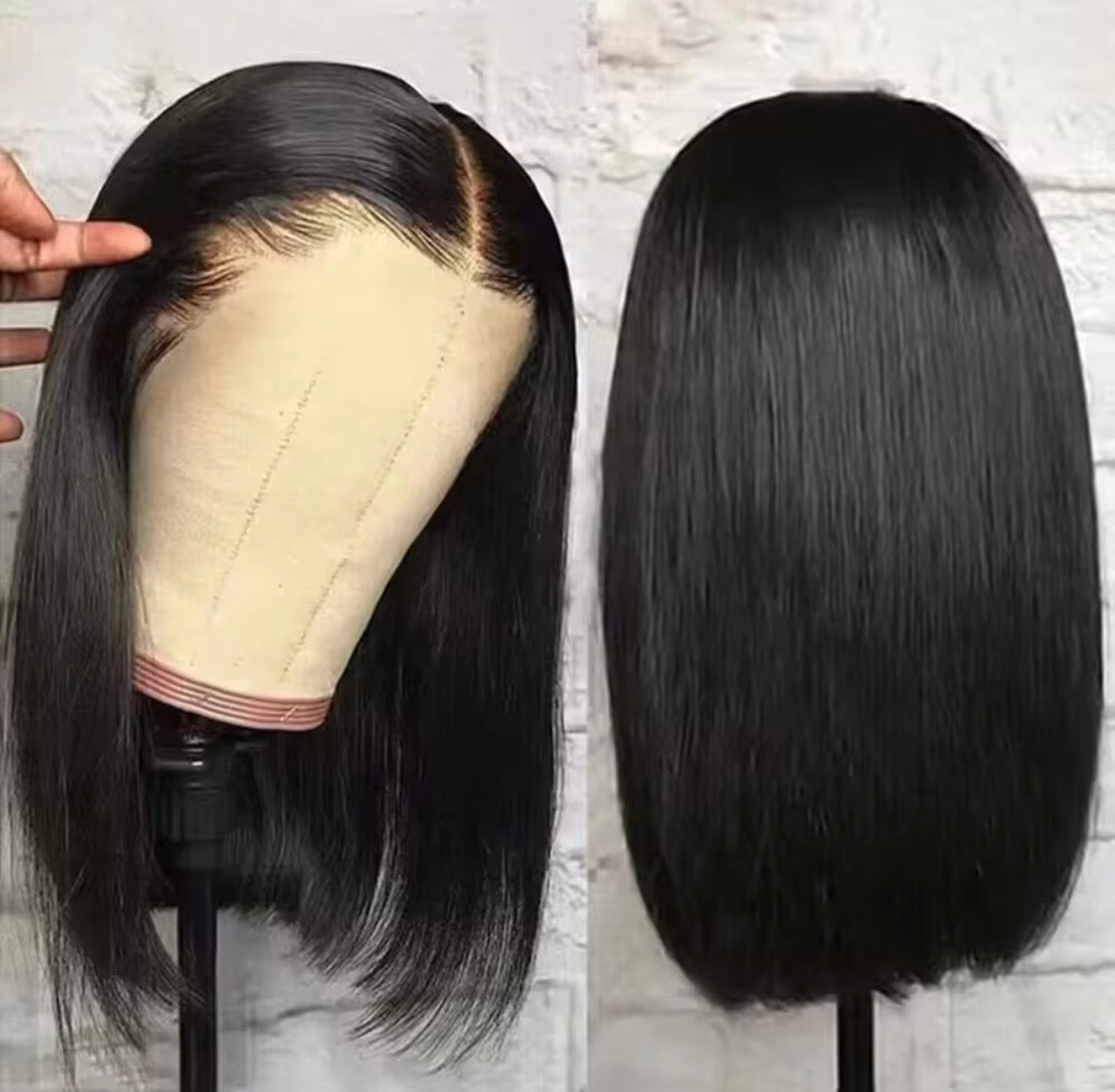 10-16inch Glueless Wigs Human Hair Straight Human Hair Wigs 4x4 HD Lace Bob Short Human Hair Wigs Human Hair Quality ﻿