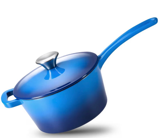 Cast Iron Dutch Oven Pot | Non-Stick Enameled Interior With Lid For Cooking, Stewing, Heavy-Duty & Even Heating, Easy To Clean
