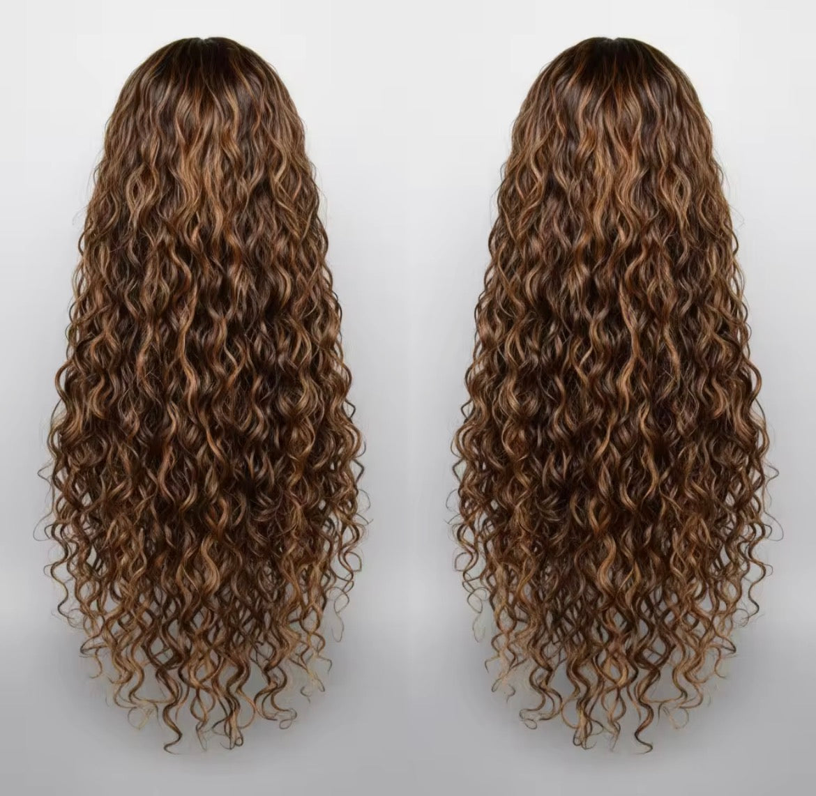 Brazilian Remy Hair Lace Front Wig Ombre Highlight Human Hair Wigs Blonde Wig Deep Wave 250% Density 13x4 HD Transparnet