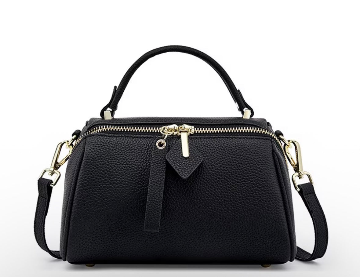 Genuine leather cowhide women's handbag mini lightweight storage bag crossbody shoulder pillow bag