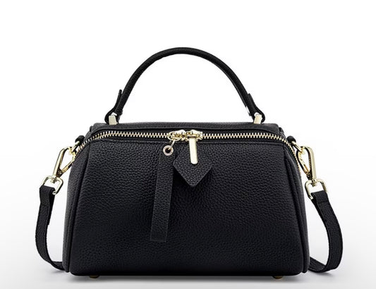 Genuine leather cowhide women's handbag mini lightweight storage bag crossbody shoulder pillow bag