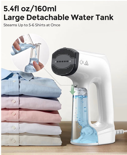 Handheld vacuum hanging iron, travel use, large capacity wrinkle removal(1pcs)