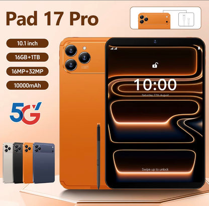 A17 Pro Max Tablet PC 16GB RAM 10.1 inch 4000mAh Battery Dual WiFi GPS Bluetooth Tablet