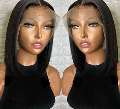 10-16inch Glueless Wigs Human Hair Straight Human Hair Wigs 4x4 HD Lace Bob Short Human Hair Wigs Human Hair Quality ﻿