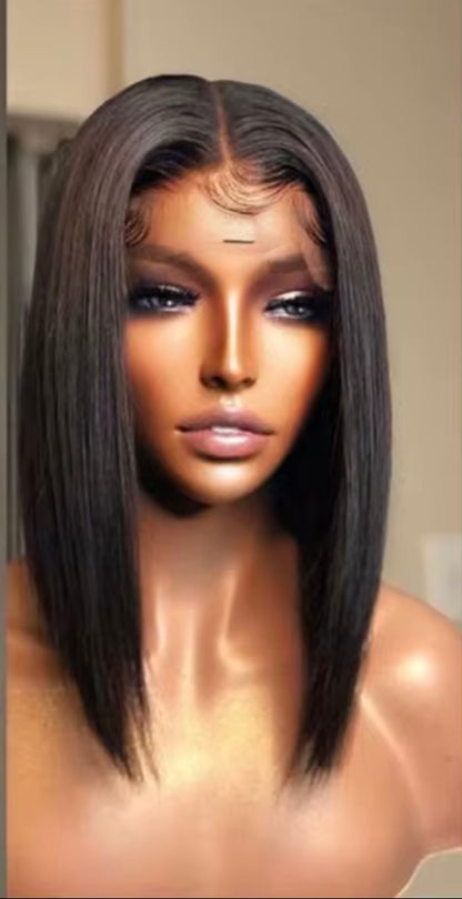 10-16inch Glueless Wigs Human Hair Straight Human Hair Wigs 4x4 HD Lace Bob Short Human Hair Wigs Human Hair Quality ﻿
