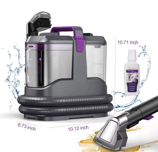 Portable Carpet & Upholstery Cleaner Machine, 15Kpa 13.5ft Corded Spot Cleaner for Carpet, Sofa, Car Seat